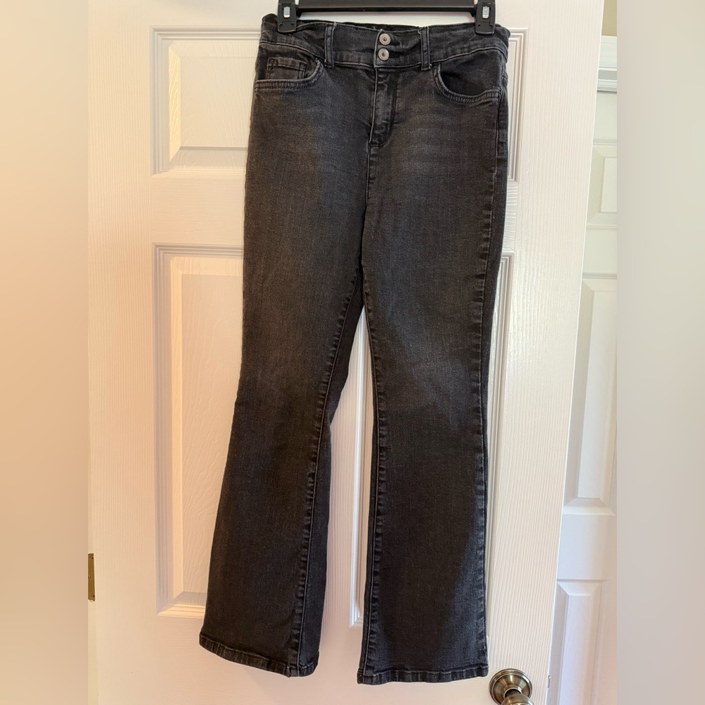 Children’s Place Girls 12 Black Flare Jeans